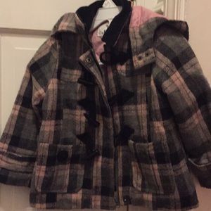 Gray & pink plaid jacket